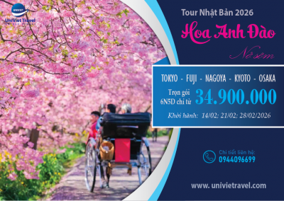 TOUR NHẬT BẢN LỄ HỘI HOA ANH ĐÀO KAWAZU