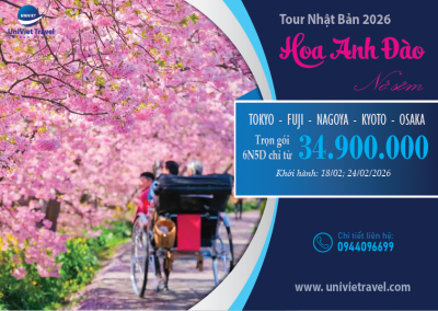 TOUR NHẬT BẢN LỄ HỘI HOA ANH ĐÀO KAWAZU