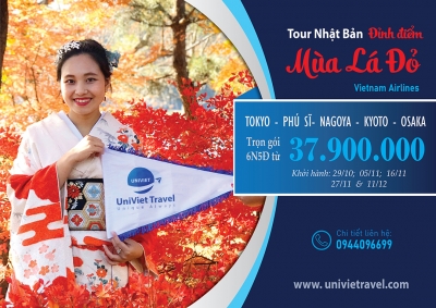TOUR NHẬT BẢN MÙA ĐỎ 2024