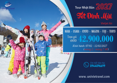 DU XUÂN NHẬT BẢN 6N5Đ (Mùng 2- 7 tết)