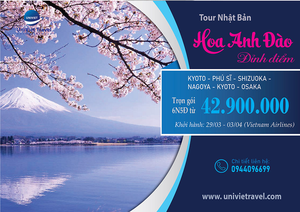 TOUR NHẬT BẢN MÙA HOA ANH ĐÀO (Vietnam Airlines)