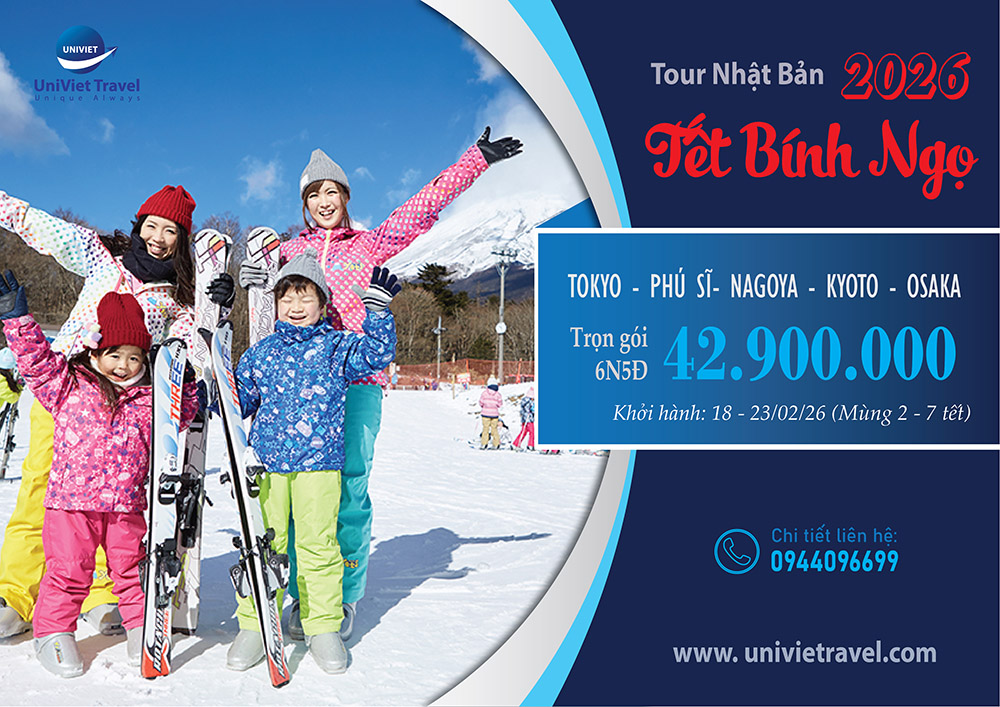 DU XUÂN NHẬT BẢN 6N5Đ (Mùng 2- 7 tết)