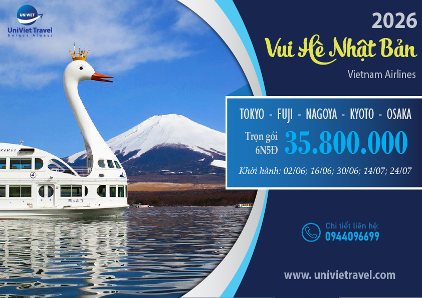 TOUR NHẬT BẢN MÙA HÈ - VNA