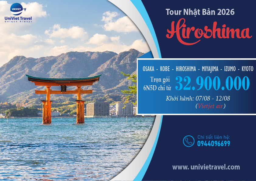 TOUR NHẬT BẢN - HIROSHIMA