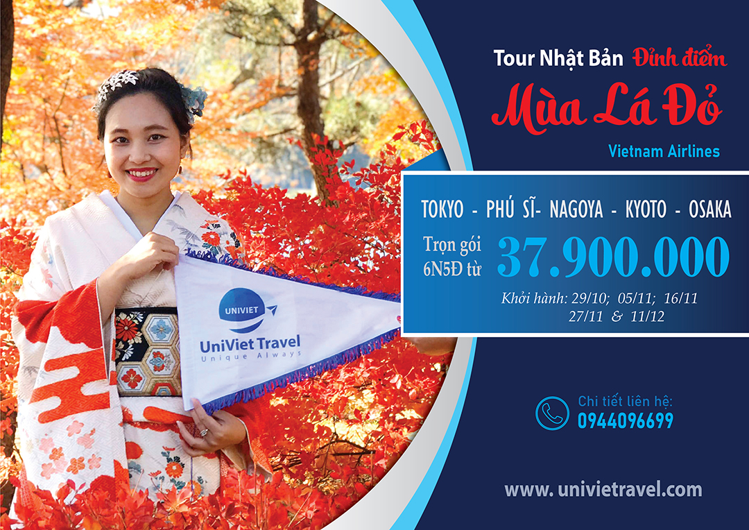 TOUR NHẬT BẢN MÙA ĐỎ 2024
